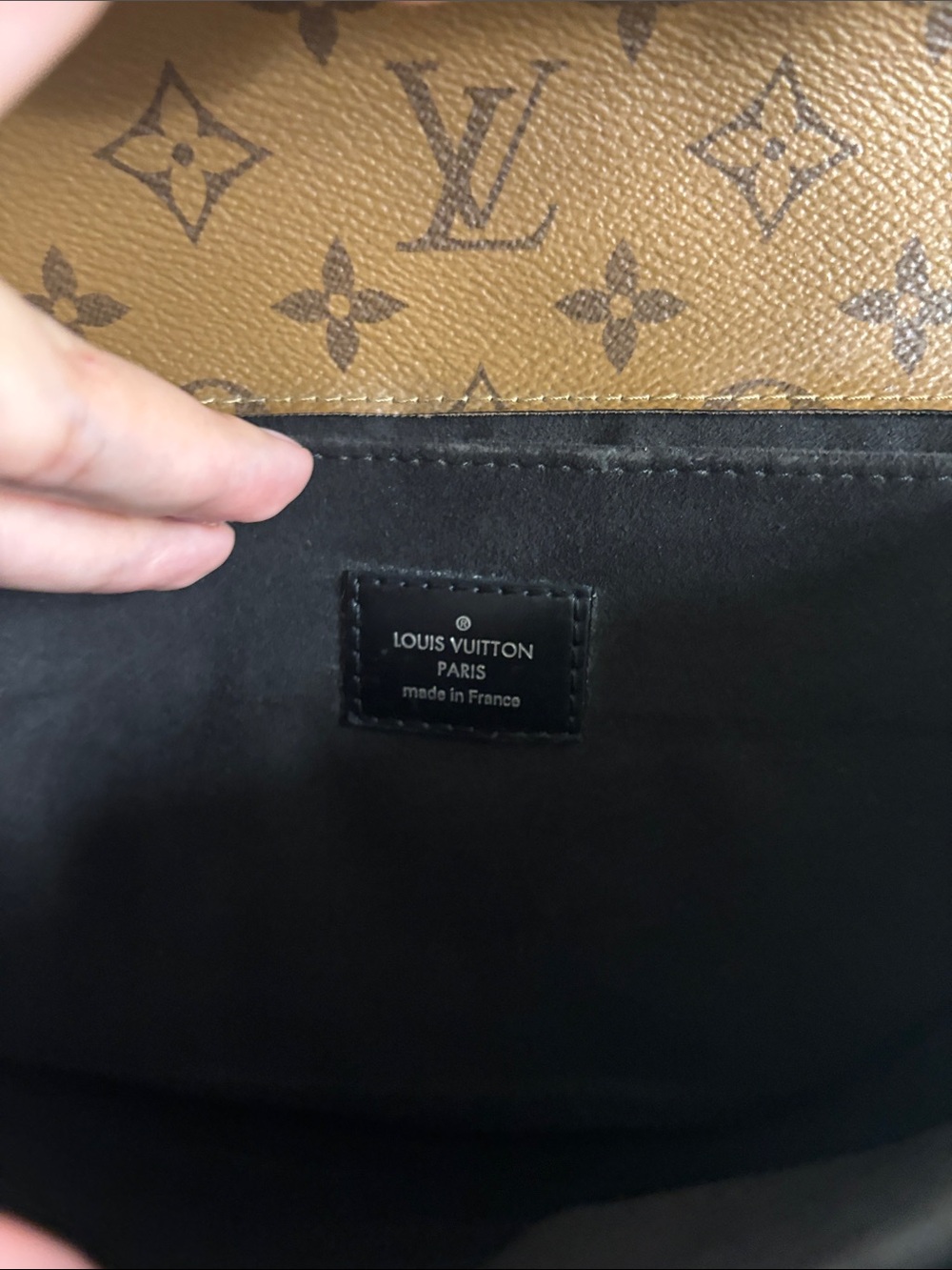 Louis Vuitton Brown Two-Tone Monogram Crossbody Bag - Picture 6 of 10